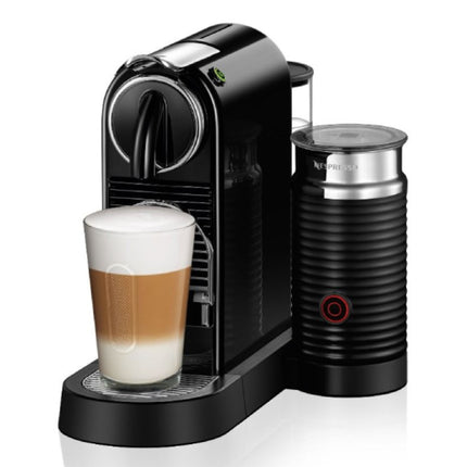 Nespresso CitiZ & Milk D123 Καφετιέρα Μηχανή Espresso & Lungo για Κάψουλες 19 Bar με Aeroccino3, Μαύρη