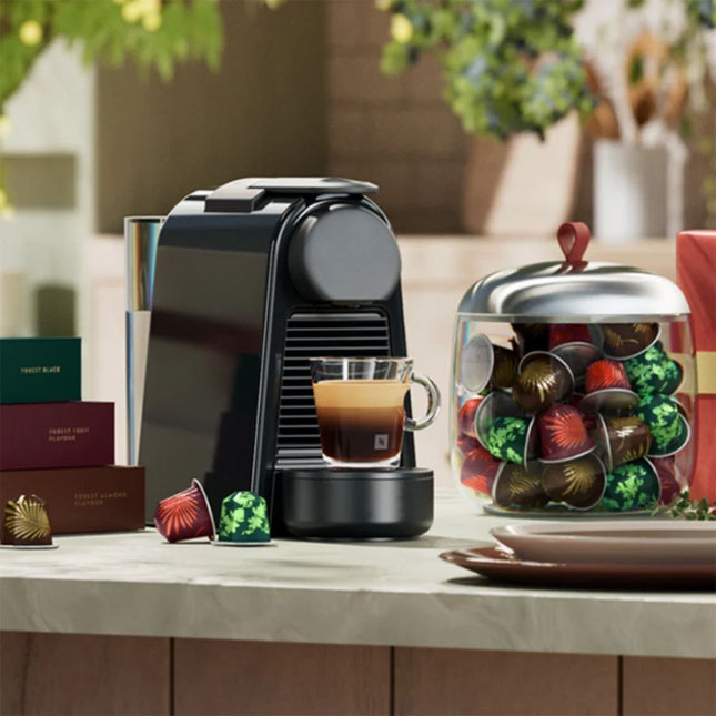 Nespresso Original Essenza Mini D30 Συμπαγής Μηχανή Espresso & Lungo για Κάψουλες με Αντλία 19 bar, Matt Black