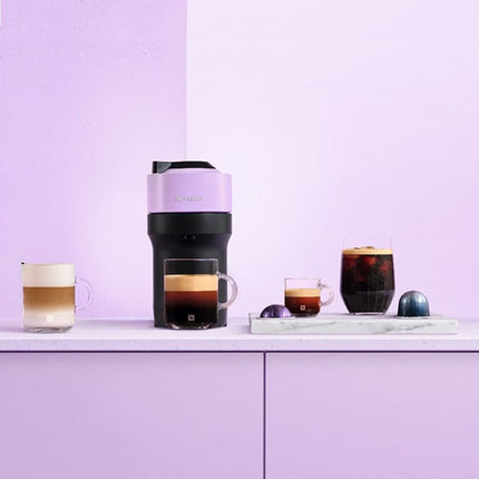 Nespresso Vertuo Pop Μηχανή Καφέ με Centrifusion™ Τεχνολογία & 6 Μεγέθη Ροφημάτων για Κάψουλες Vertuo,19bar, Lilac