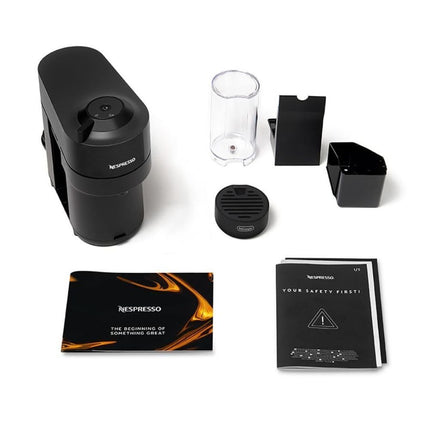 Nespresso Vertuo Pop Μηχανή Καφέ με Centrifusion™ Τεχνολογία & 6 Μεγέθη Ροφημάτων για Κάψουλες Vertuo,19bar Liquorice Black, Μαύρο