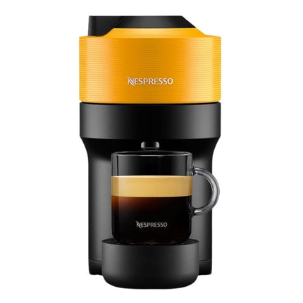 Nespresso Vertuo Pop Μηχανή Καφέ με Centrifusion™ Τεχνολογία & 6 Μεγέθη Ροφημάτων για Κάψουλες Vertuo,19bar Mango Yellow, Κίτρινη
