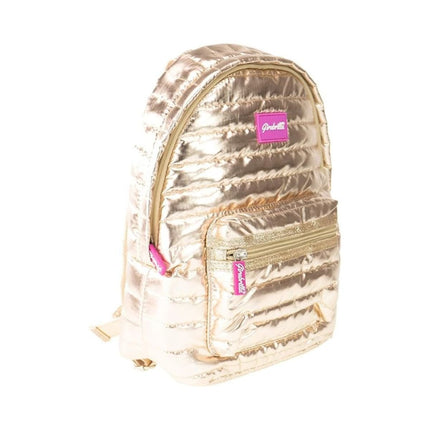 NICE Girabrilla Backpack Παιδικό Σακίδιο Πλάτης με Ιριδίζον Ύφασμα Gold 19037 6+ Ετών