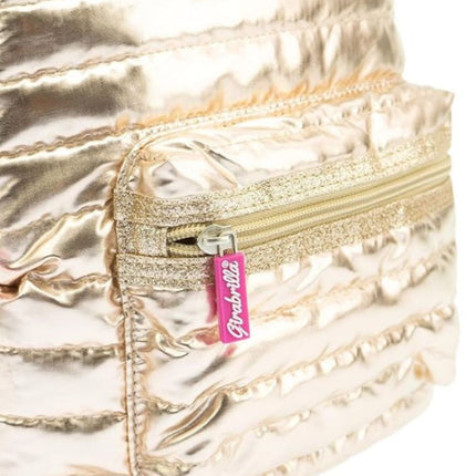 NICE Girabrilla Backpack Παιδικό Σακίδιο Πλάτης με Ιριδίζον Ύφασμα Gold 19037 6+ Ετών