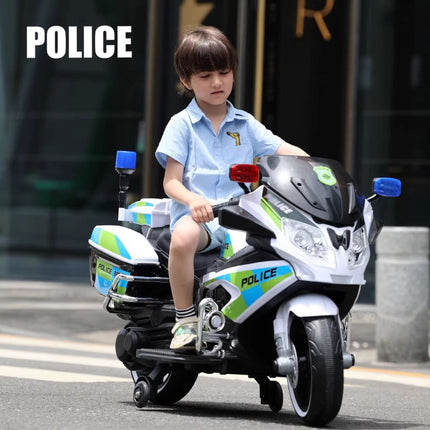 Ηλεκτροκίνητη Παιδική Αστυνομική Μοτοσικλέτα 12V με Φώτα, Ήχους & Bluetooth