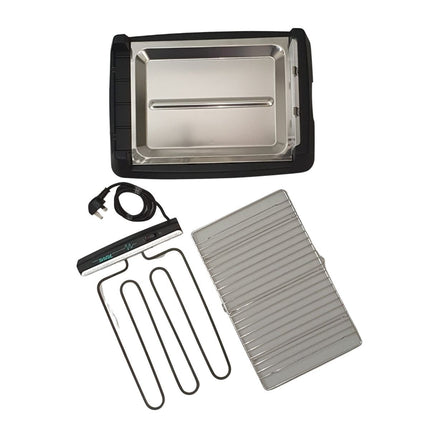 NOVA Φορητή Ηλεκτρική Ψησταριά/ Γκριλιέρα Barbecue με Μεγάλη Επιφάνεια Ψησίματος για Εξωτερικούς & Εσωτερικούς Χώρους GR-201