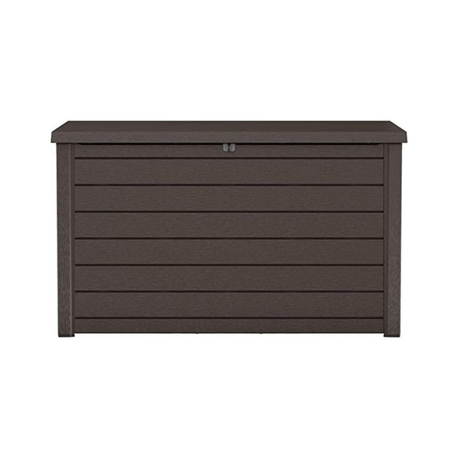 KETER ONTARIO Κουτί Αποθήκευσης 870L Καφέ Ιδανικό για Αποθήκευση Εργαλείων, Μαξιλαριών, Παιχνιδιών ή και Εξοπλισμού Κήπου