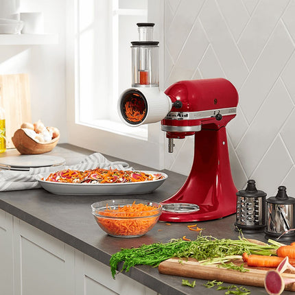 KitchenAid Σετ Επέκτασης Τριψίματος και Τεμαχισμού Λαχανικών με 3 Κυλίνδρους 5KSMEMVSC Inox