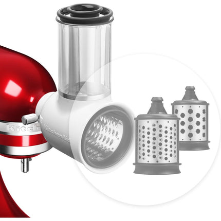 KitchenAid Σετ Επέκτασης Τριψίματος και Τεμαχισμού Λαχανικών με 3 Κυλίνδρους 5KSMEMVSC Inox