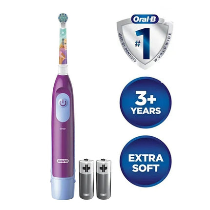 Oral-B Disney Princess Ηλεκτρική Οδοντόβουρτσα Μπαταρίας με Χρονοδιακόπτη & Extra Soft Κεφαλή, 3+ Ετών