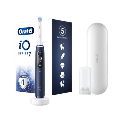 ORAL-B iO7 Ηλεκτρική Οδοντόβουρτσα Μπλε με 5 Λειτουργίες Καθαρισμού και Έξυπνο Αισθητήρα Πίεσης