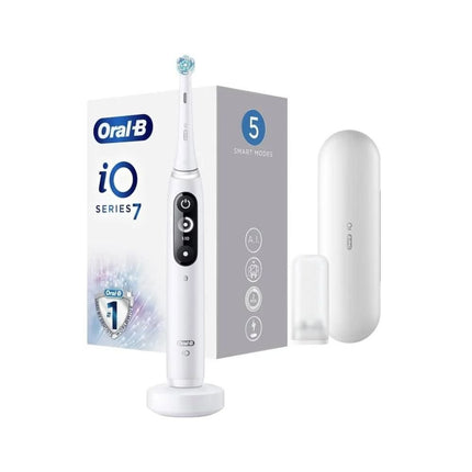 ORAL-B iO7 Άσπρη Ηλεκτρική Οδοντόβουρτσα με 5 Τρόπους Βουρτσίσματος