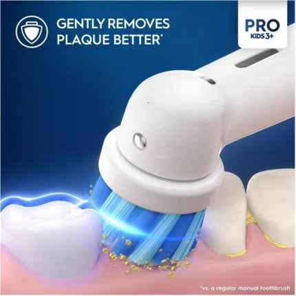 Oral-B Vitality Pro Kids, Παιδική Ηλεκτρική Οδοντόβουρτσα με Απαλό Καθαρισμό &amp; Αυτοκόλλητα Spiderman
