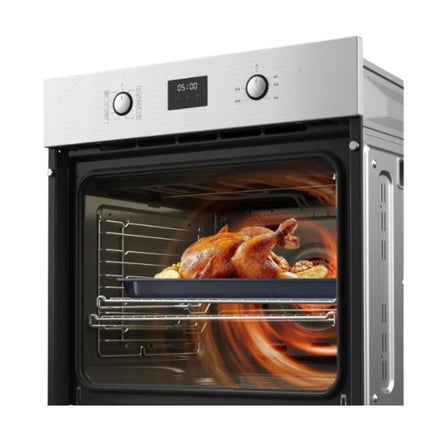 Midea Εντοιχιζόμενος Φούρνος 65L A Class με 8+1 Λειτουργίες, HotAir & EasyClean Εσωτερικό, Inox 65M90D2-BO