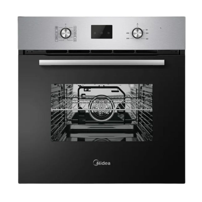 Midea Εντοιχιζόμενος Φούρνος 65L A Class με 8+1 Λειτουργίες, HotAir & EasyClean Εσωτερικό, Inox 65M90D2-BO
