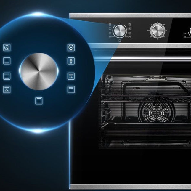 Midea Εντοιχιζόμενος Φούρνος Ανοξείδωτος 70L με 10 Λειτουργίες & EasyClean Επίστρωση, Inox 65M90M1N