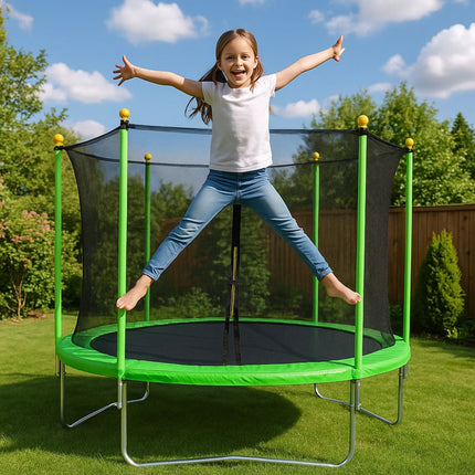 OZZY Τραμπολίνο Παιδικό 6FT με Δίχτυ Ασφαλείας & Ύψος 1.83m για Ηλικίες 6+ Ετών