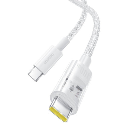 Baseus Cable USB-C to USB-C Gem Series 100W 1.0m White