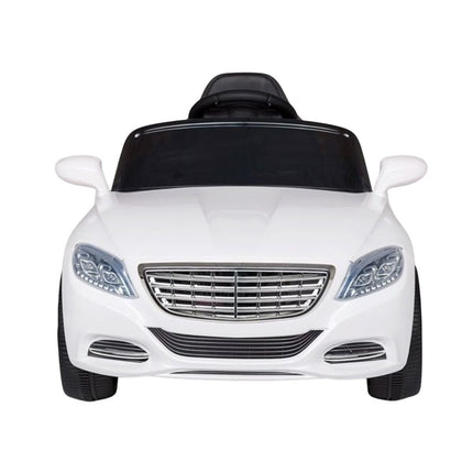 Ηλεκτροκίνητο Αυτοκινητάκι 12V 7Ah με LED Φώτα Ζώνη Ασφαλείας & Τηλεχειριστήριο Λευκό, 3+ Ετών