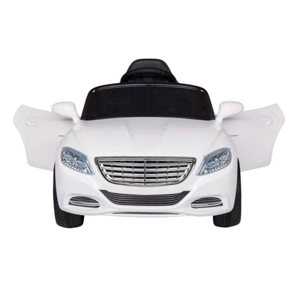 Ηλεκτροκίνητο Αυτοκινητάκι 12V 7Ah με LED Φώτα Ζώνη Ασφαλείας & Τηλεχειριστήριο Λευκό, 3+ Ετών