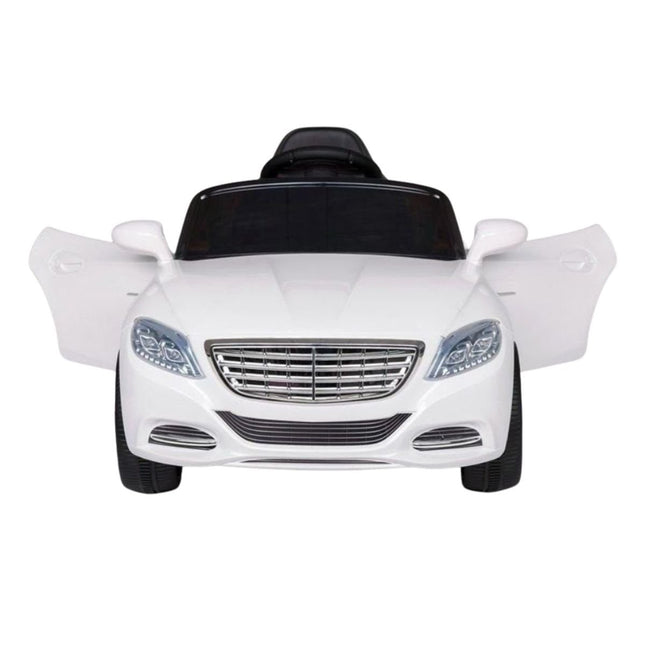 Ηλεκτροκίνητο Αυτοκινητάκι 12V 7Ah με LED Φώτα Ζώνη Ασφαλείας & Τηλεχειριστήριο Λευκό, 3+ Ετών