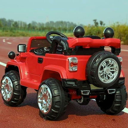 Ηλεκτροκίνητο Αυτοκίνητο Jeep 4×4 12V με Τηλεχειριστήριο & LED Φώτα σε 3 Διαφορετικά Χρώματα, 3+ Ετών