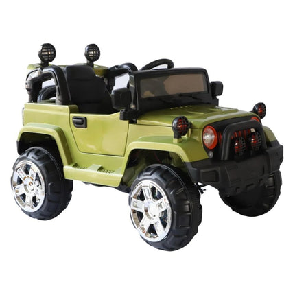 Ηλεκτροκίνητο Αυτοκίνητο Jeep 4×4 12V με Τηλεχειριστήριο & LED Φώτα σε 3 Διαφορετικά Χρώματα, 3+ Ετών