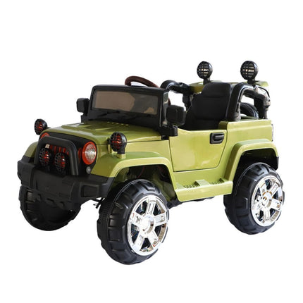 Ηλεκτροκίνητο Αυτοκίνητο Jeep 4×4 12V με Τηλεχειριστήριο & LED Φώτα σε 3 Διαφορετικά Χρώματα, 3+ Ετών