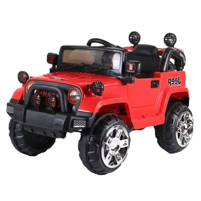 Ηλεκτροκίνητο Αυτοκίνητο Jeep 4×4 12V με Τηλεχειριστήριο & LED Φώτα σε 3 Διαφορετικά Χρώματα, 3+ Ετών