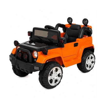 Ηλεκτροκίνητο Αυτοκίνητο Jeep 4×4 12V με Τηλεχειριστήριο & LED Φώτα 3+ Ετών Πορτοκαλί