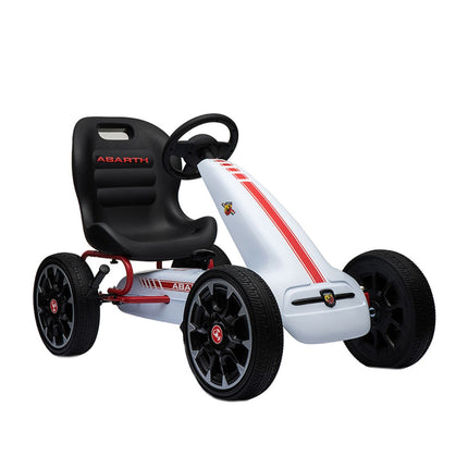 Fiat Abarth Παιδικό Μονοθέσιο Go Kart με Πετάλια 3+ Ετών PB9388A Λευκό