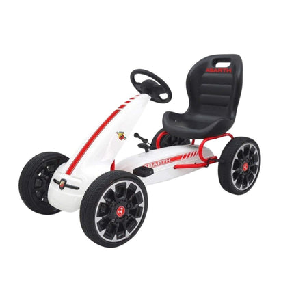Fiat Abarth Παιδικό Μονοθέσιο Go Kart με Πετάλια 3+ Ετών PB9388A Λευκό