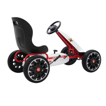 Fiat Abarth Παιδικό Μονοθέσιο Go Kart με Πετάλια 3+ Ετών PB9388A Λευκό
