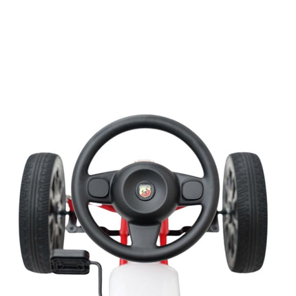 Fiat Abarth Παιδικό Μονοθέσιο Go Kart με Πετάλια 3+ Ετών PB9388A Λευκό