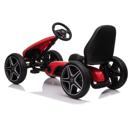 Go-Kart MERCEDES BENZ® Πεταλοκίνητο με Licensed Σήμα, EVA Ρόδες & Ρυθμιζόμενο Κάθισμα, 3+ Ετών
