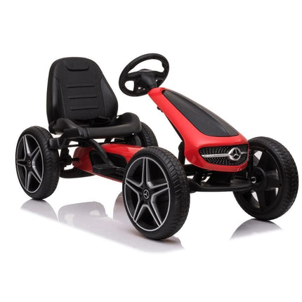 Go-Kart MERCEDES BENZ® Πεταλοκίνητο με Licensed Σήμα, EVA Ρόδες & Ρυθμιζόμενο Κάθισμα, 3+ Ετών