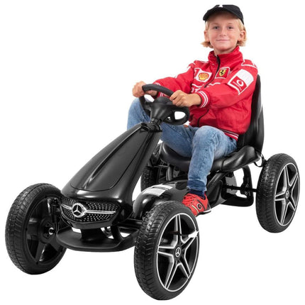Go-Kart MERCEDES BENZ® Πεταλοκίνητο με Licensed Σήμα, EVA Ρόδες & Ρυθμιζόμενο Κάθισμα, 3+ Ετών