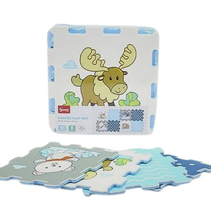 Παιδικό Puzzle Χαλάκι Δαπέδου Arctic Animals 30x30cm 8 Τεμαχίων 10+ Μηνών