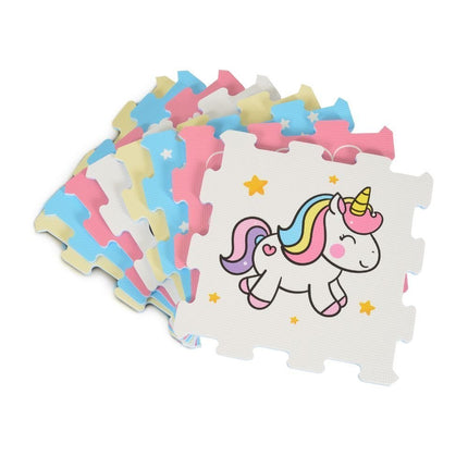 Παιδικό Παζλ Χαλάκι Δαπέδου Unicorn 8 τεμαχίων 30x30cm