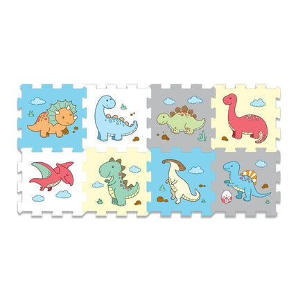 Παιδικό Puzzle Χαλάκι Δαπέδου Δεινόσαυρος 30x30cm 8 Τεμαχίων 10+ Μηνών