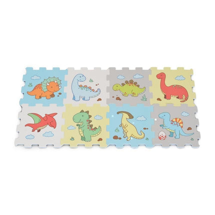 Παιδικό Puzzle Χαλάκι Δαπέδου Δεινόσαυρος 30x30cm 8 Τεμαχίων 10+ Μηνών