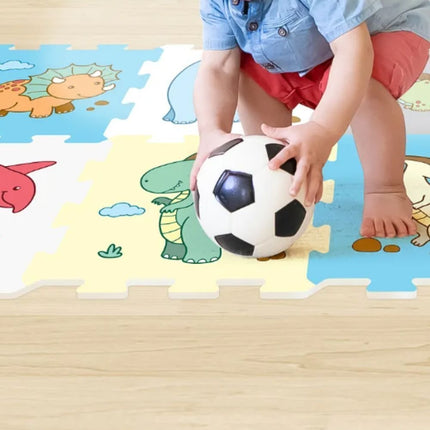 Παιδικό Puzzle Χαλάκι Δαπέδου Δεινόσαυρος 30x30cm 8 Τεμαχίων 10+ Μηνών