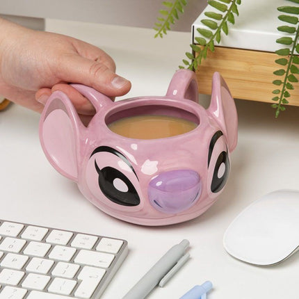 Paladone Disney Angel Shaped Mug Κεραμική Κούπα 3D Lilo & Stitch