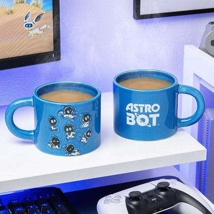 Paladone Astro Bot Ανάγλυφη Κεραμική Κούπα 400ml Μπλε για Καφέ & Τσάι