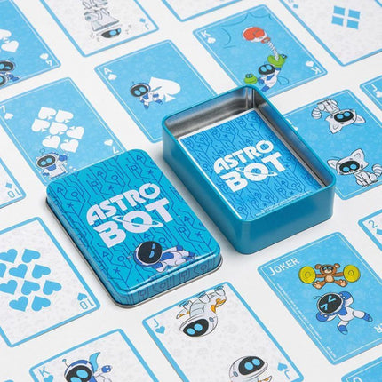 Paladone Astro Bot Τράπουλα σε Συλλεκτικό Μεταλλικό Κουτί με 52 Κάρτες & 2 Jokers