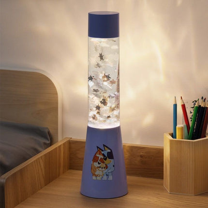 Paladone Bluey Flow Lamp Φωτιστικό Glitter 33cm με Αιωρούμενα Σχέδια & USB
