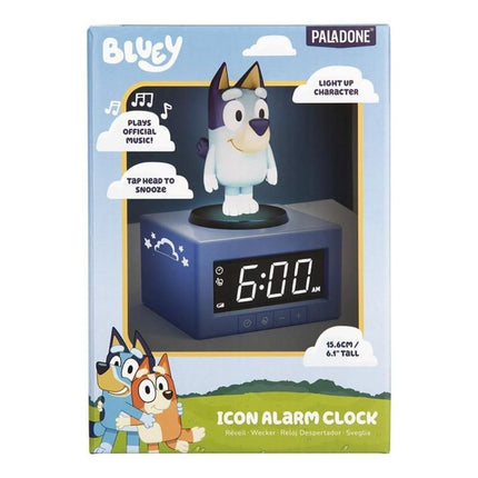 Paladone Bluey Icon Ψηφιακό Ξυπνητήρι 15.6cm με Φωτιστικό Νυκτός & Ήχο Theme Song