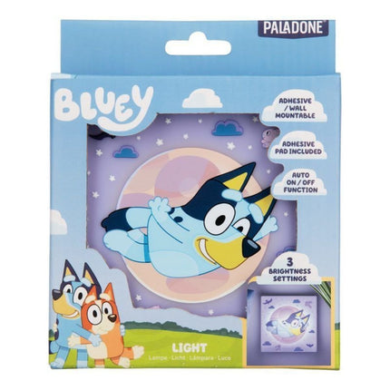 Paladone Bluey Αυτοκόλλητο Φωτιστικό Νυκτός 10cm με Αισθητήρα Νύχτας & 3 Επίπεδα Φωτεινότητας