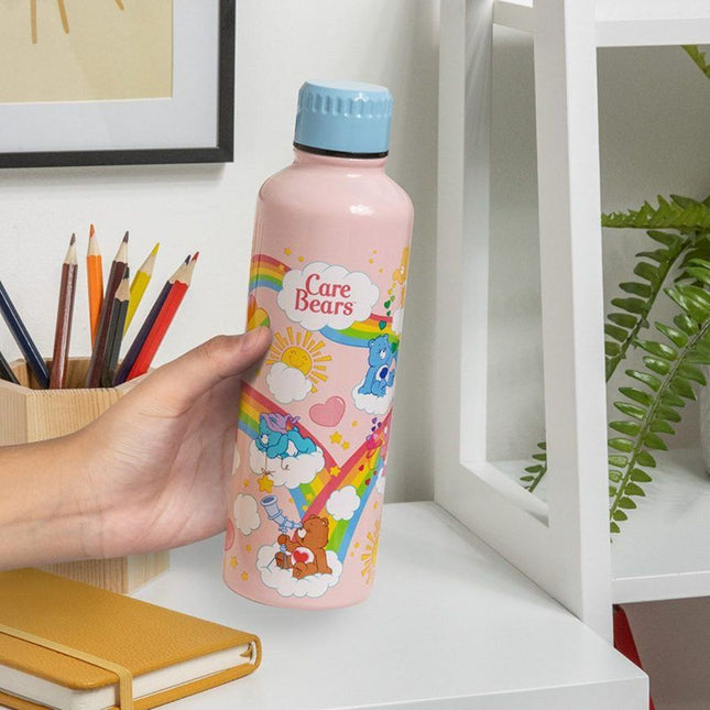 Paladone Care Bears Μεταλλικό Παγούρι 500ml από Ανοξείδωτο Ατσάλι με Βιδωτό Καπάκι Ροζ