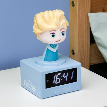 Paladone Disney Elsa Icon Ψηφιακό Ξυπνητήρι 17cm με Φωτιστικό Νυκτός & Μουσικό Ξυπνητήρι