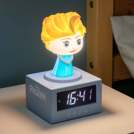 Paladone Disney Elsa Icon Ψηφιακό Ξυπνητήρι 17cm με Φωτιστικό Νυκτός & Μουσικό Ξυπνητήρι